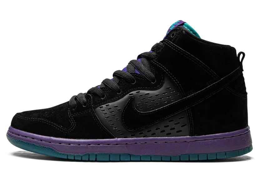 Nike Dunk High Pro SB ‘Black Grape’ Black/Grape Ice-New Emerald-Black (313171-027)