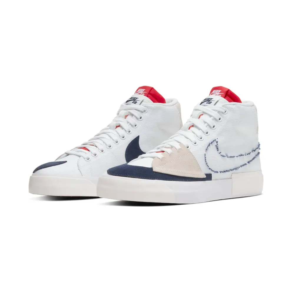 Nike SB Blazer Mid Edge Hack Pack White White/University Red-Summit White-Midnight Navy (CI3833-100)
