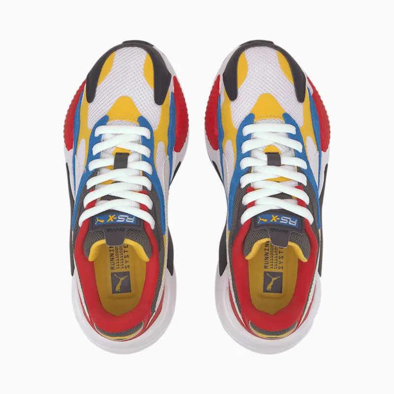 Puma RS-X 3 Puzzle White Yellow Black (GS) Puma White/Spectra Yellow-Puma Black (372357-04)