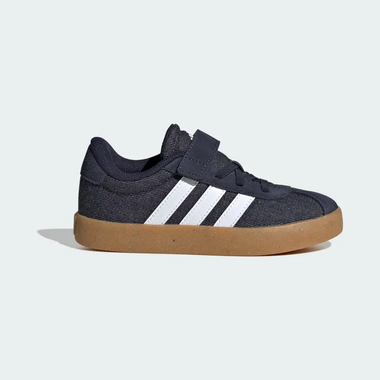 adidas VL Court 3.0 Shoes Kids “Legend Ink / Cloud White / Gum” (JP7833)