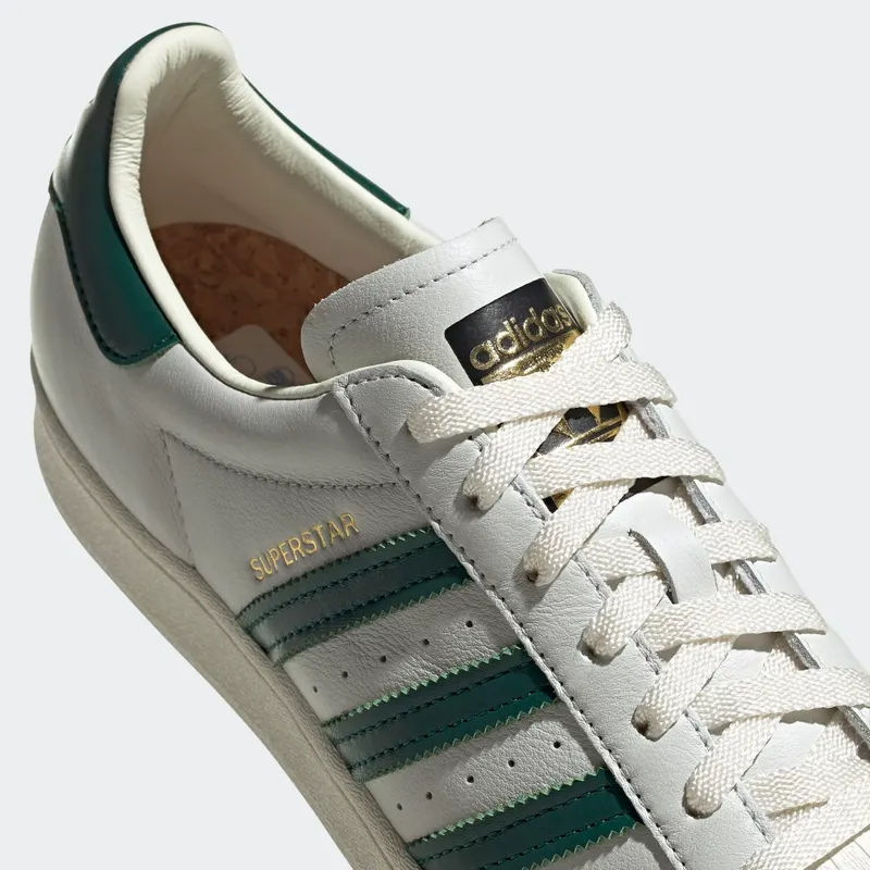 adidas Superstar Off White / Collegiate Green / Off White (H68186)
