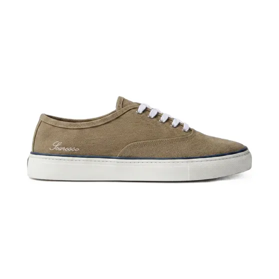 Scarosso Sirio cotton sneakers – Beige (SIRIOSNEAGREKNIT)