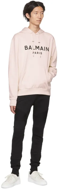 Balmain White B-Court Low-Top (YM1VI288LVTR)