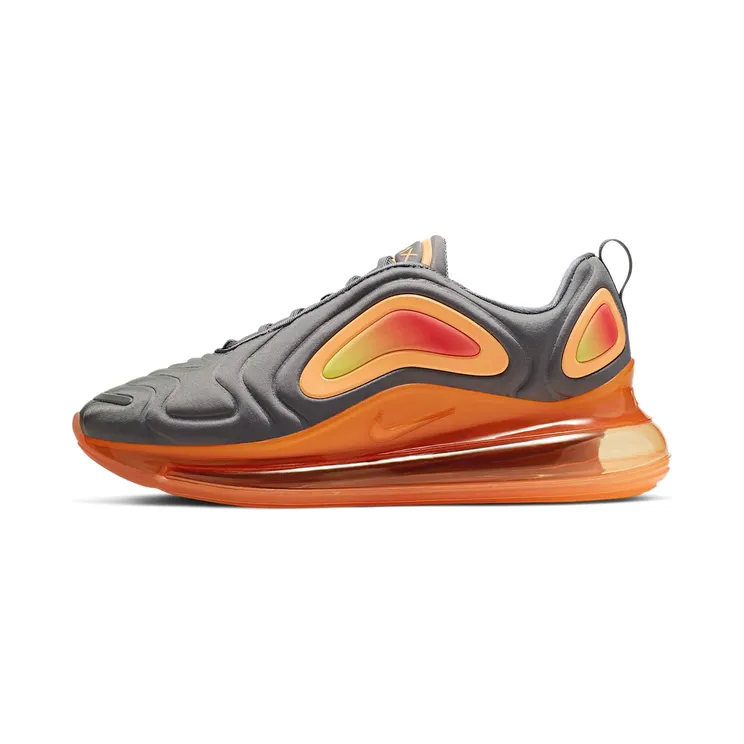 Nike Air Max 720 “Gunsmoke / Fuel Orange / Orange Pulse” (AO2924-006)