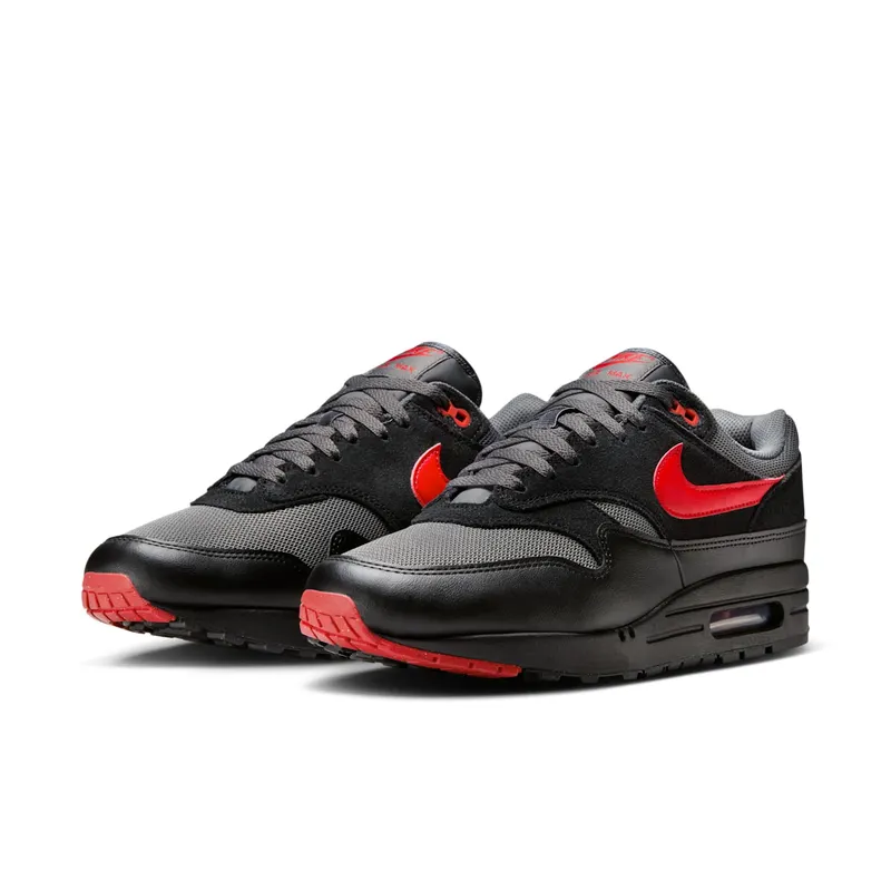 Nike Air Max 1 Essential (black / university red / iron grey) – FZ5808-008