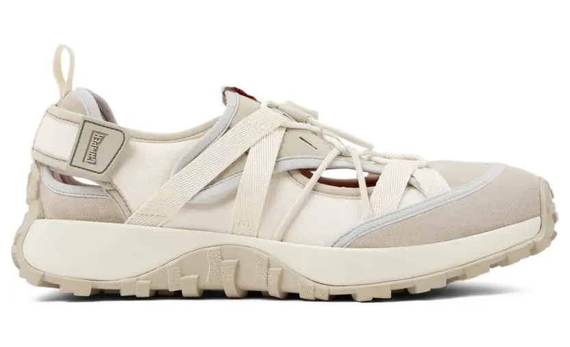 Camper Drift Trail Vibram Recycled PET Nubuck Sneaker Beige White (K101034-004)