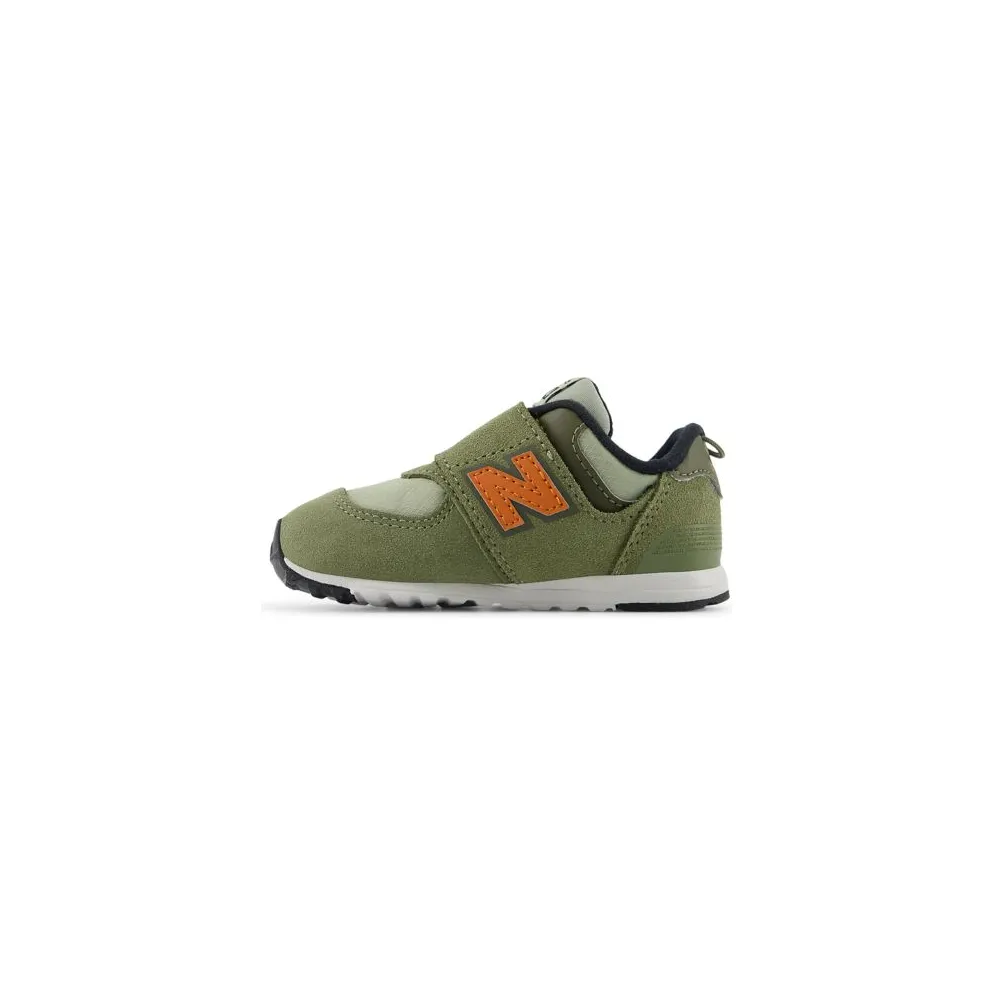New Balance 574 Hook and Loop Dark Olivine Infield Clay (NW574SOF)