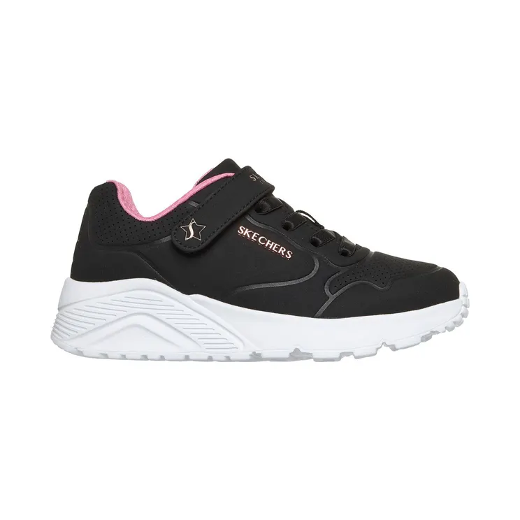 Skechers Uno Lite “Star Icon Black / Roos Gold” (310429LBKRG)