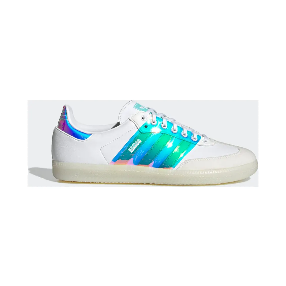 adidas Samba OG Schuh Cloud White / Pulse Yellow / Pulse Aqua (GX1024)