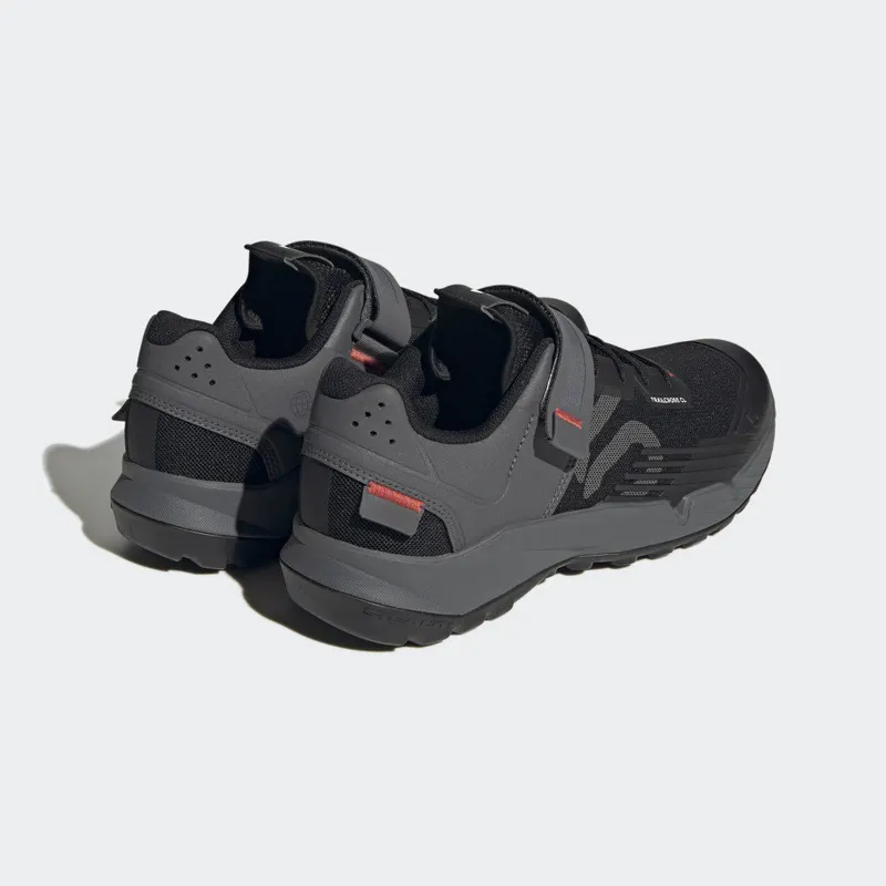 Adidas 5.10 TRAILCROSS CLIP-IN MOUNTAIN BIKING SHOES Core Black / Grey Three / Red (HP9926)
