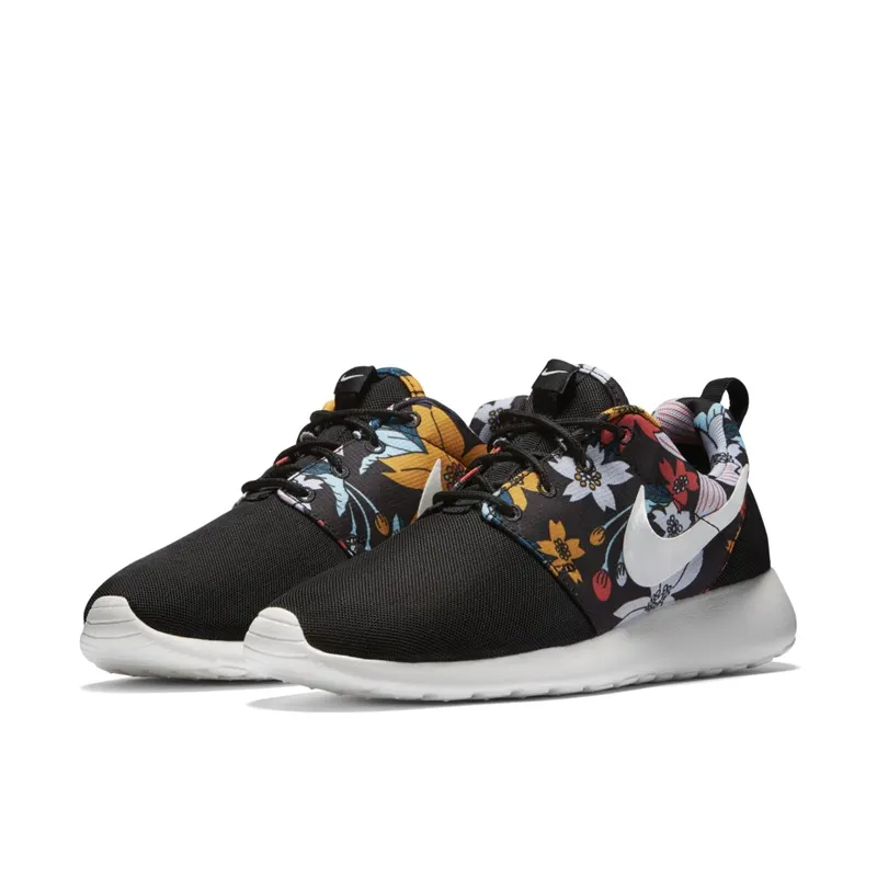 Nike Roshe Run Black Floral Aloha (GS) Black/Sail (599432-090)