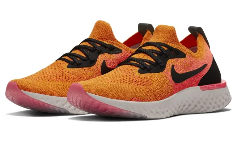 Nike Epic React Flyknit Black Orange (GS)