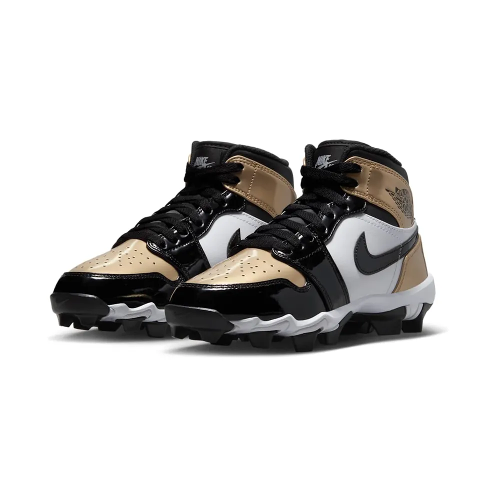 Jordan 1 Mid Cleat Patent Gold Toe (HF6883-701)