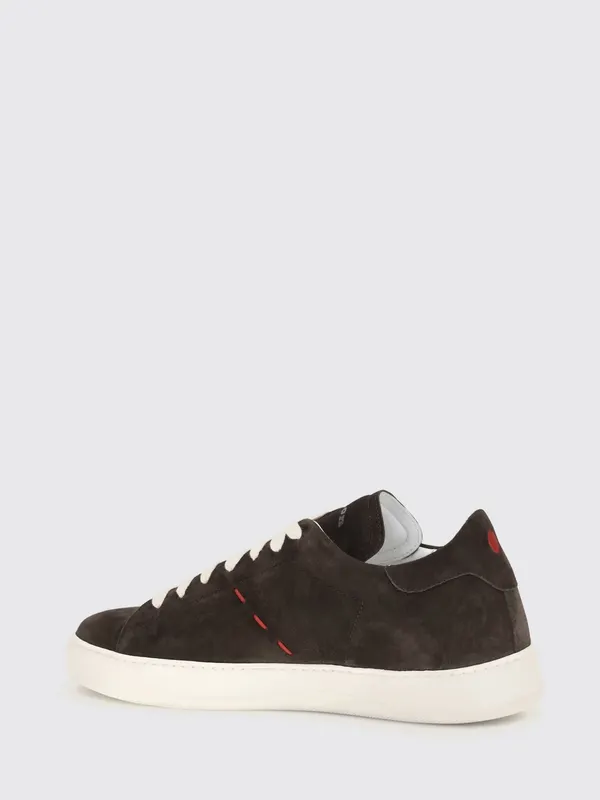 Kiton Low-Top Suede Calfskin with Elasticated Ankle Dark (USSA421N0151603TESTAMORO)