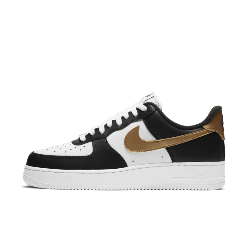 Nike Air Force 1 Low Black White Metallic Gold Black/White-Metallic Gold (CZ9189-001)