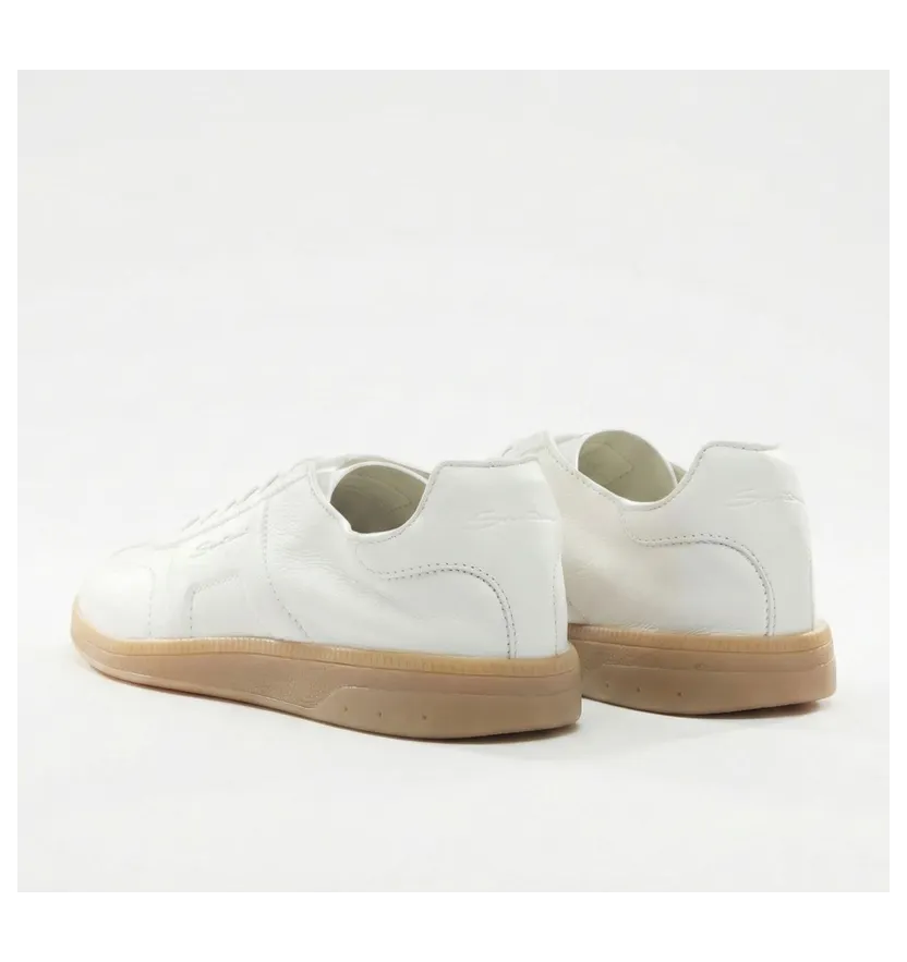 Santoni Oly Cube Leather Sneakers White (MBPL22072FARTFRII80) (2)