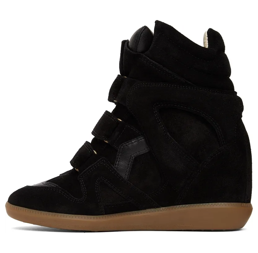 Isabel Marant Black Bekett Wedge High Sneakers (00MBK0006-00M101S) (3)