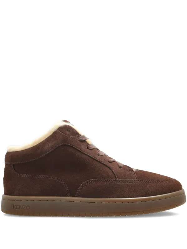 Kenzo Sneakers with afwerking van bont – Brown (FF65SN062L58)