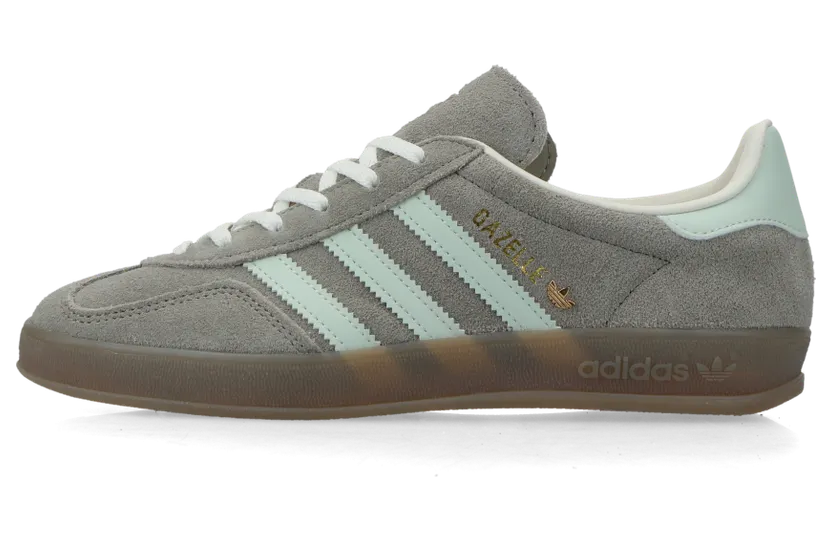 adidas Gazelle Indoor Silver Pebble Linen Green