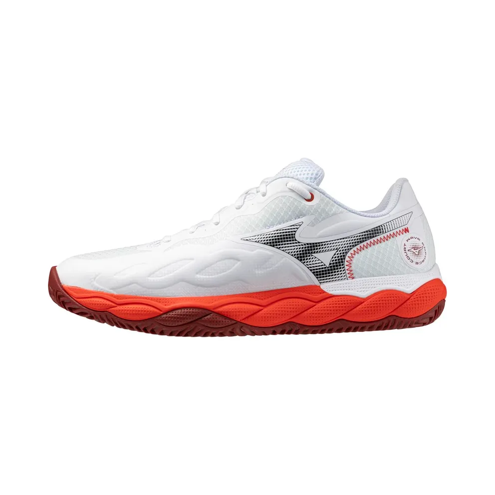 Mizuno Wave Enforce Court CC Fiery Red White Sun Dried Tomato (61GC243562)