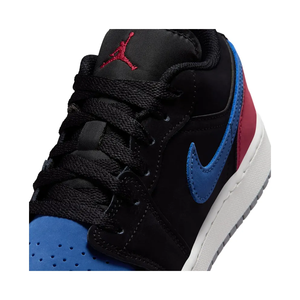 Jordan 1 Low Black True Blue Varsity Red (553560-049)