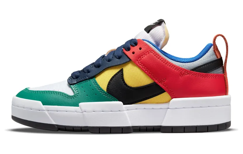 Nike Dunk Low Disrupt ‘Multi-Color’ (2021) – “Wolf Grey / Tour Yellow / University Red / Black” (CK6654-004)