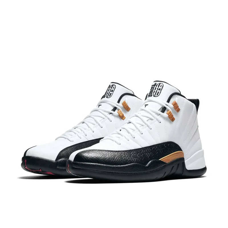 Jordan 12 Retro Chinese New Year White/Black-Varisty Red (881427-122)