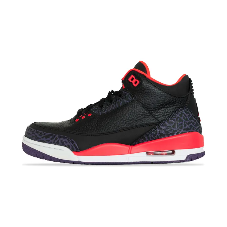 Air Jordan 3 Retro “Black / Canyon Purple / Pure Violet / Bright Crimson” (136064-005)