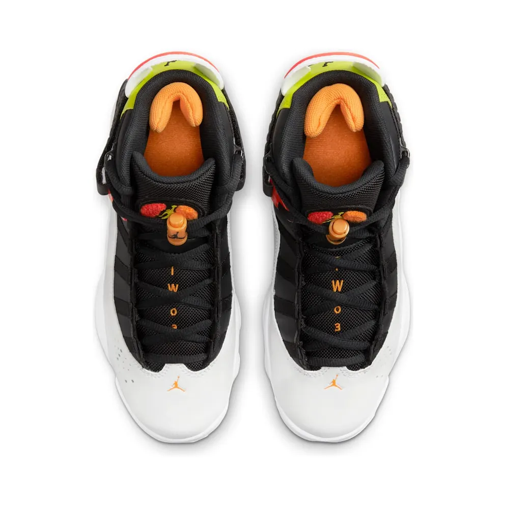 Jordan 6 Rings White Neon Green (GS) (323399-038)