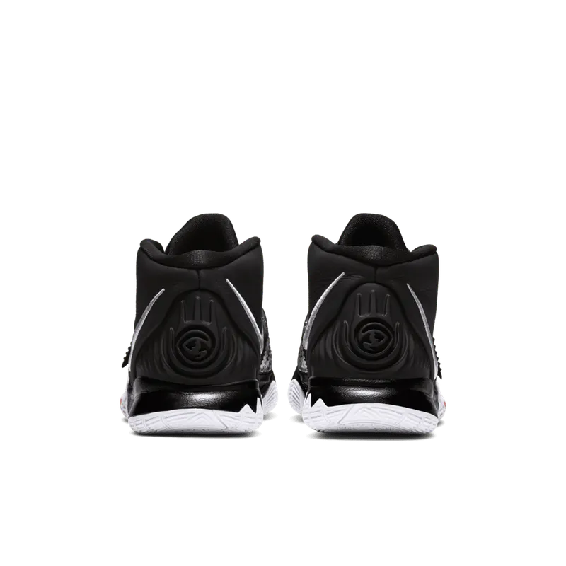 Nike Kyrie 6 Jet Black White (GS) Black/White-Bright Crimson (BQ5599-001)