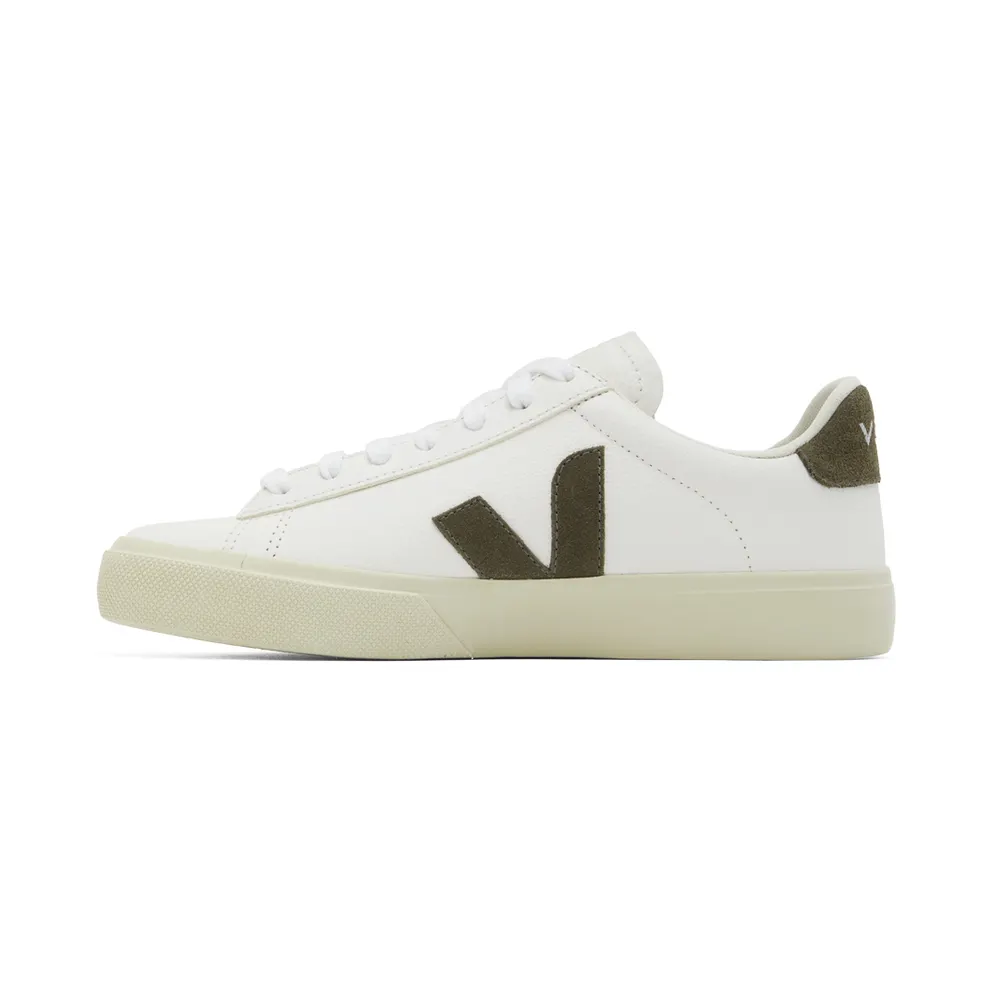 Veja White & Khaki Leather Campo (CP0502347)