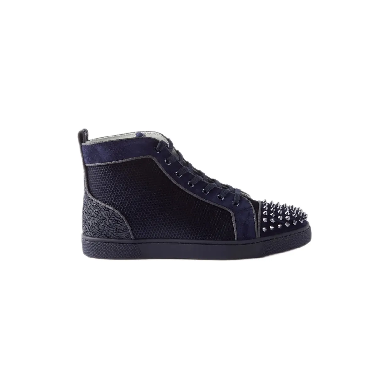 Christian Louboutin Lou Spikes Orlato Flat Version Rock (1230171-4023)