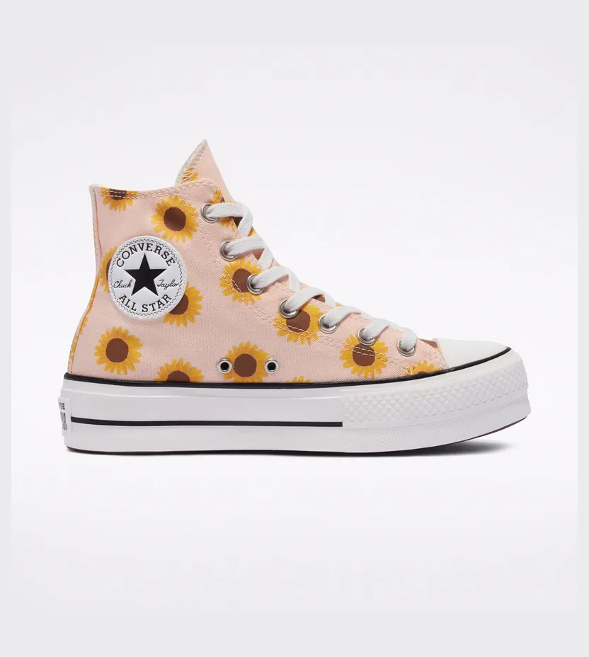 Converse Summer Spirit Platform Chuck Taylor All Star High Top Crimson Tint/vintage White (572403C)