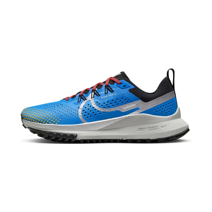 Nike React Pegasus Trail 4 “Light Photo Blue / Track Red / Black / Metallic Silver” (DJ6159-401)