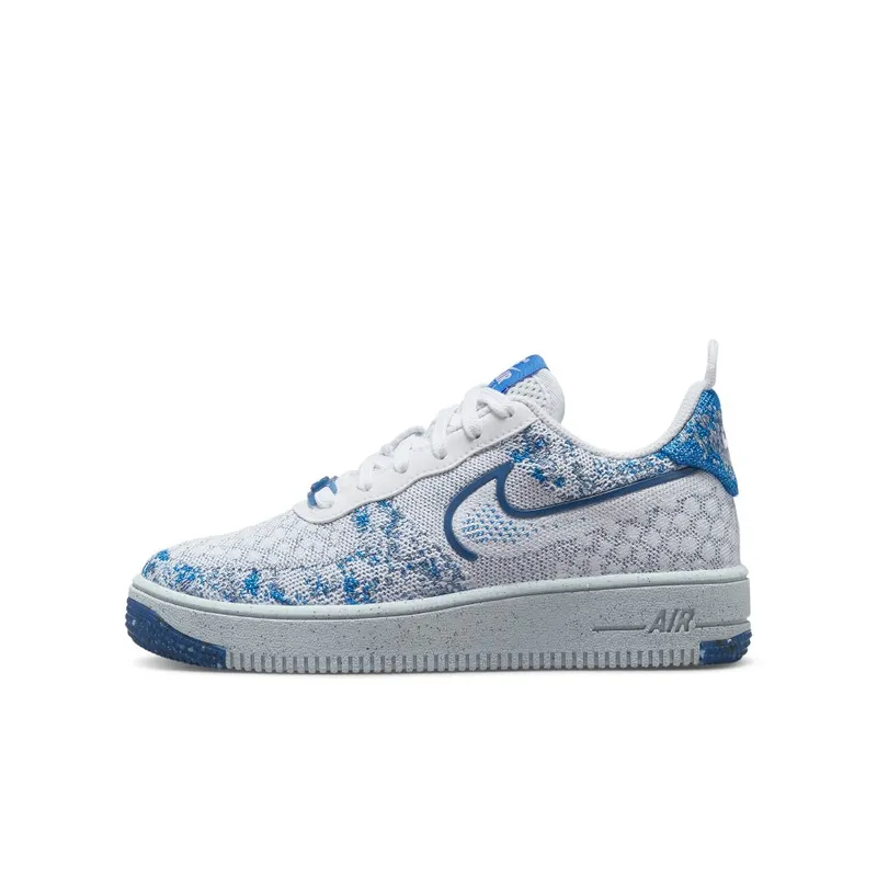 Nike Air Force 1 Crater Flyknit Older Kids’ White (DM1060-100)
