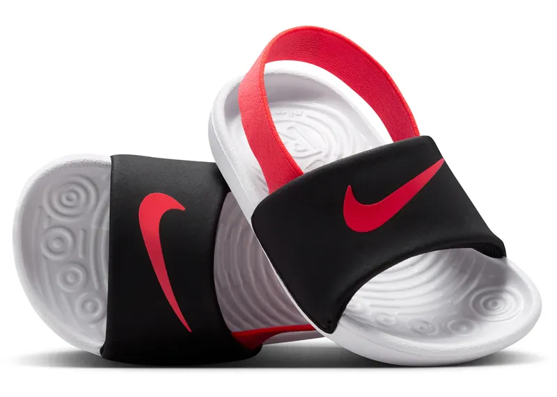 Nike Kawa Slide Black White Bright Crimson (FJ8811-003)