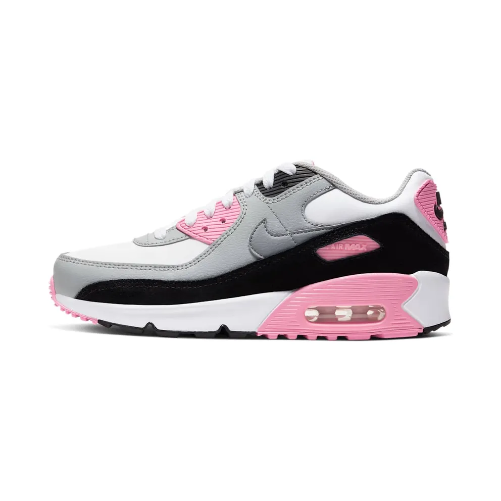 Nike Air Max 90 Recraft Rose (GS) White/Particle Grey-Light Smoke Grey-Rose (CD6864-104)