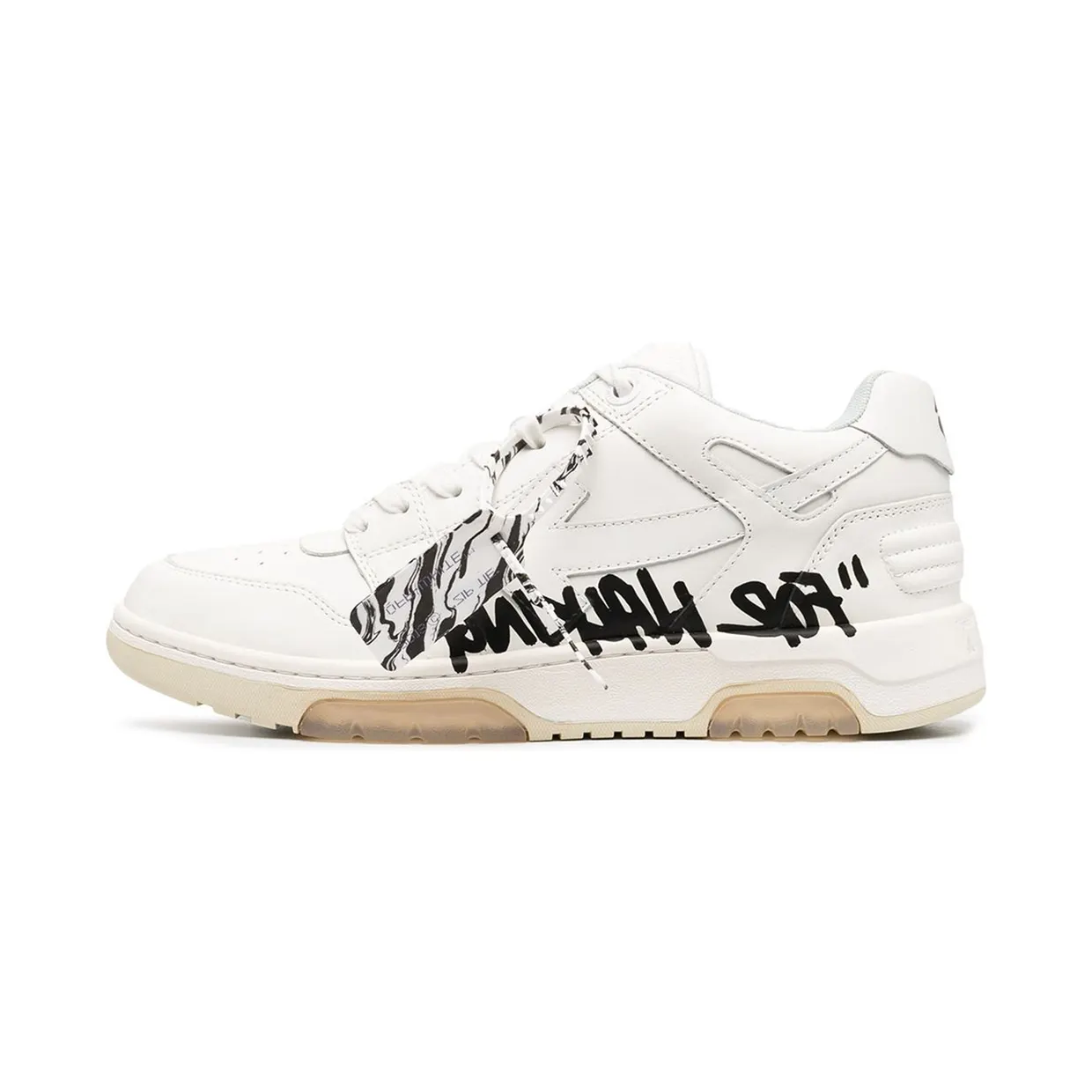Off-White Out Of Office OOO Low Top Sneaker ‘For Walking’ White (2020) (OMIA189R21LEA0020101)