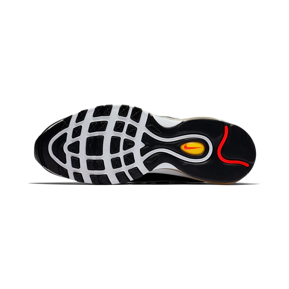 Nike Air Max 98 Black White Yellow Crimson Black/White/Chrome Yellow (640744-016)
