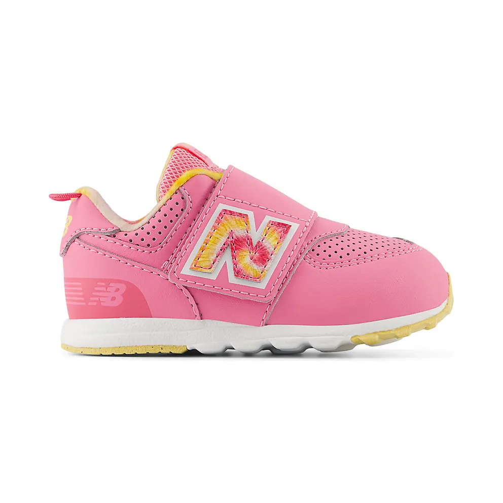New Balance 574 Hook and Loop Signal Pink Clementine Tie-Dye (NW574KP)