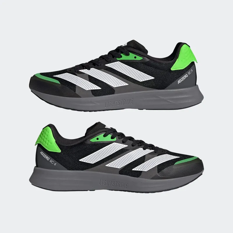 Adidas Adizero RC 4 Core Black / Cloud White / Solar Green (GX6660)