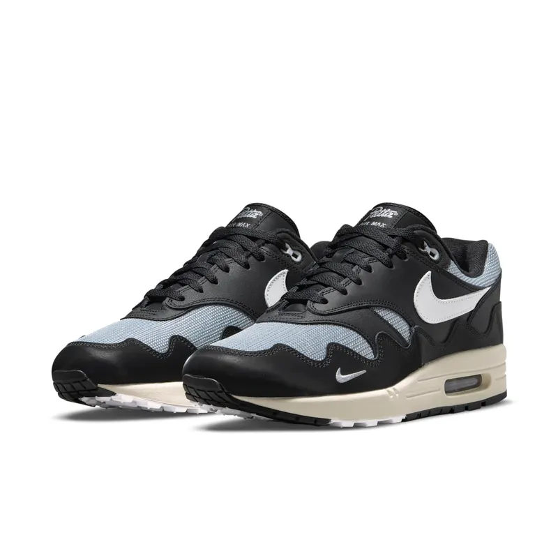 Nike x Patta Air Max 1 Waves Black White (DQ0299-001)
