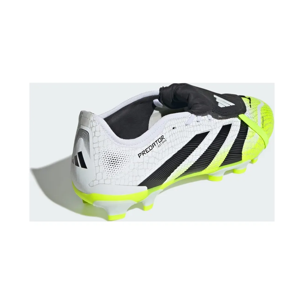 adidas Predator Pro Fold-Over Tongue MG Cloud White Core Black Lucid Lemon (JS4074)