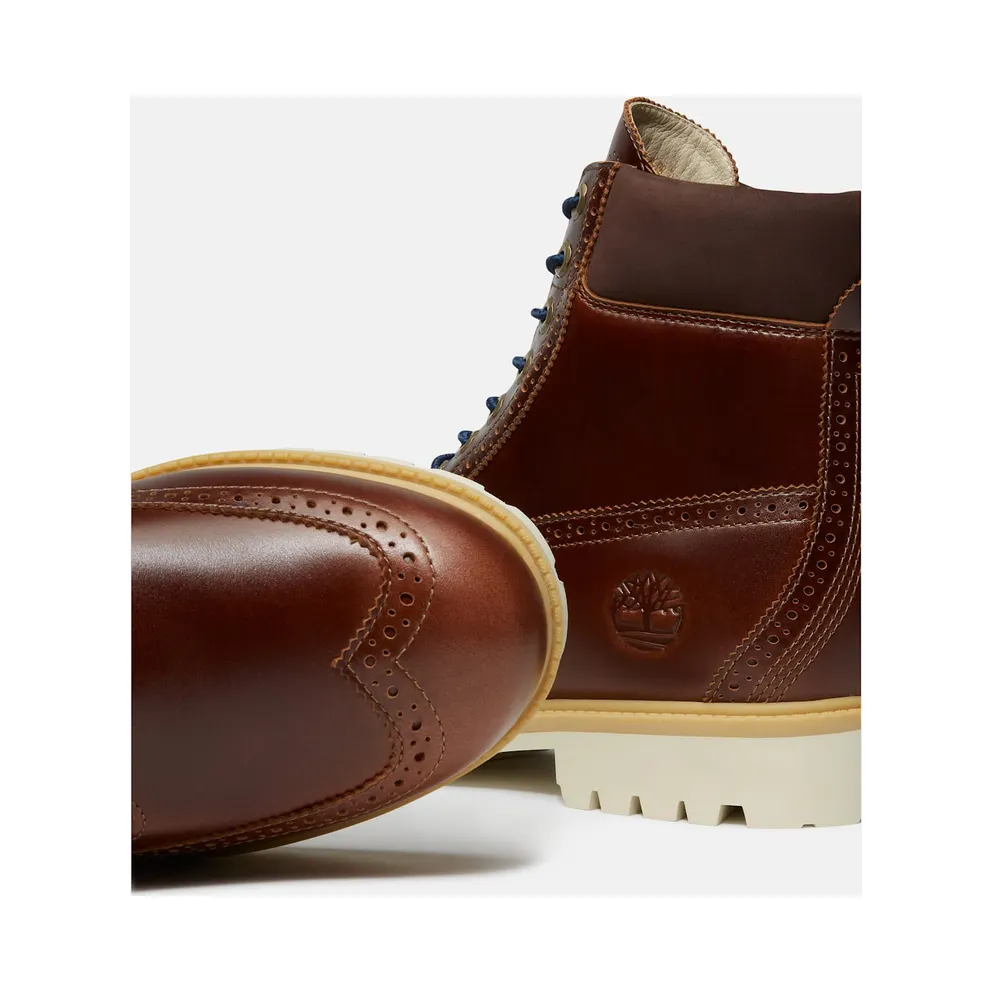 Timberland 6 Premium Brogue Boot Medium Brown Wingtip (TB0A2A8V-EM4)