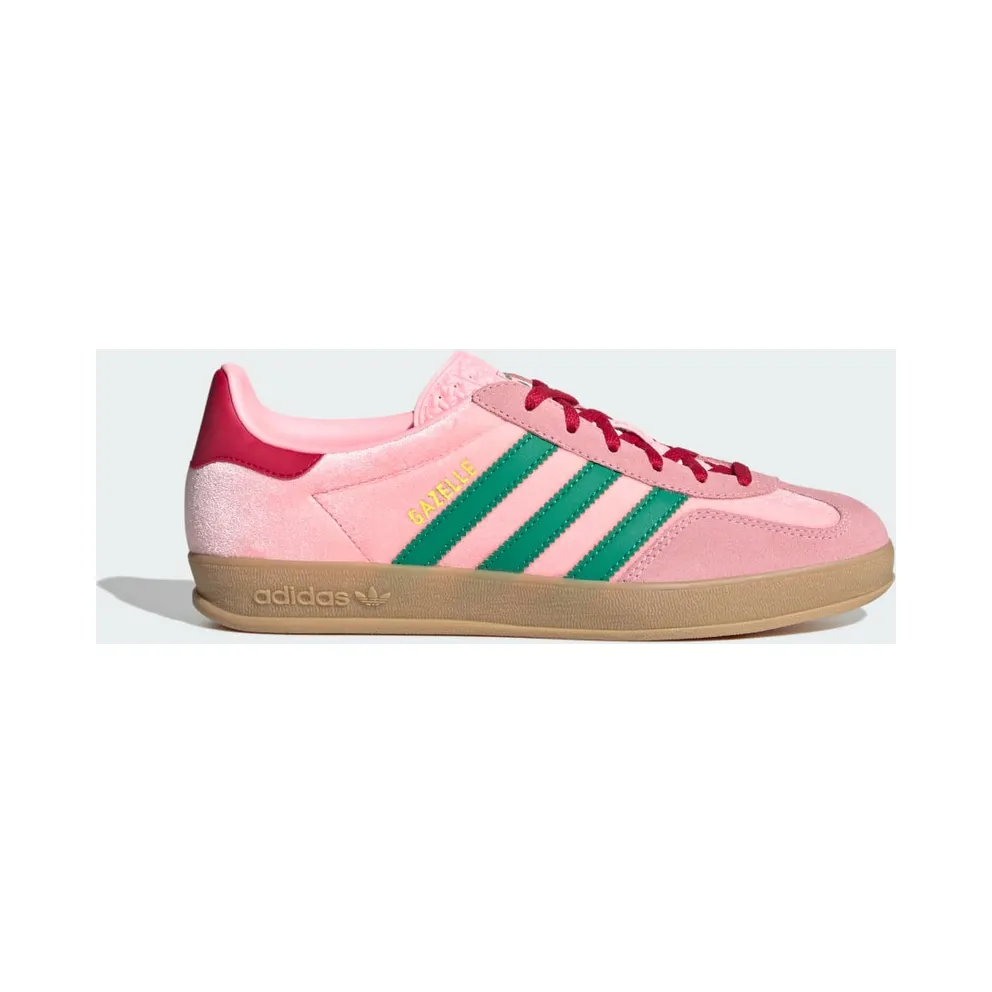 Adidas Gazelle Indoor Court Green / Glow Pink / Gum (JI2713)