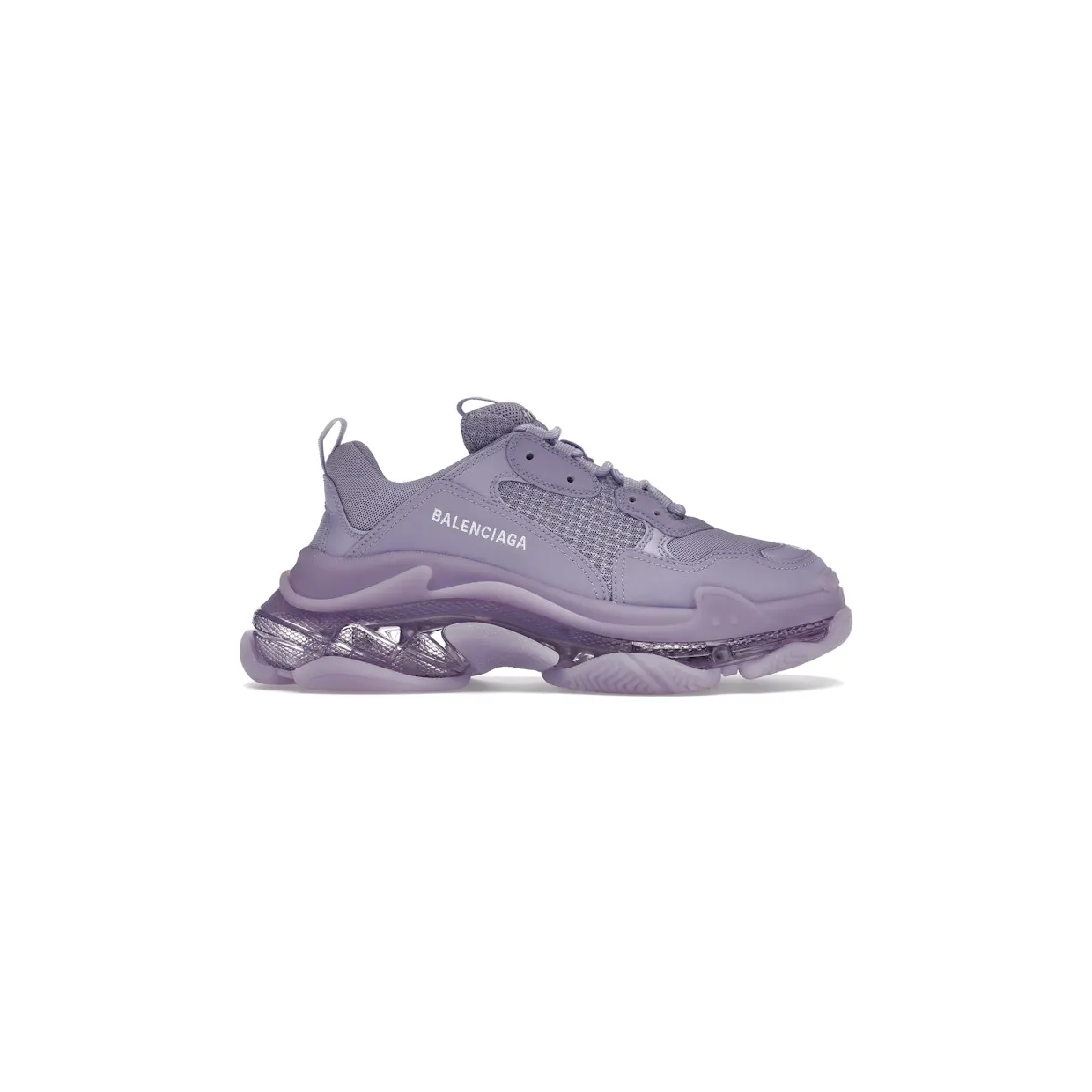 Balenciaga Triple S Clear Sole Purple (W) (544351W2GA15890)