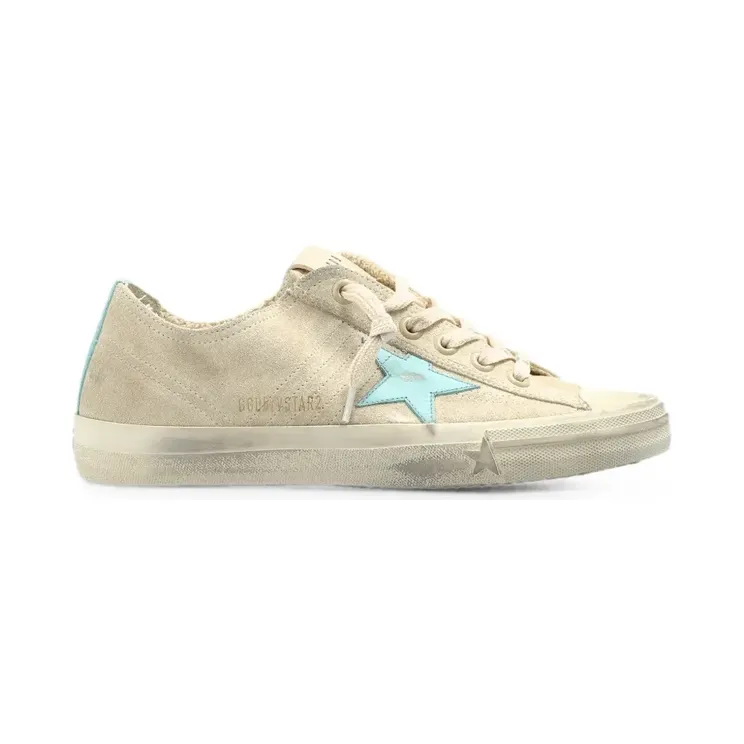 Golden Goose V-Star 2 mit Stern-Patch Nude (GWF00129F008708)