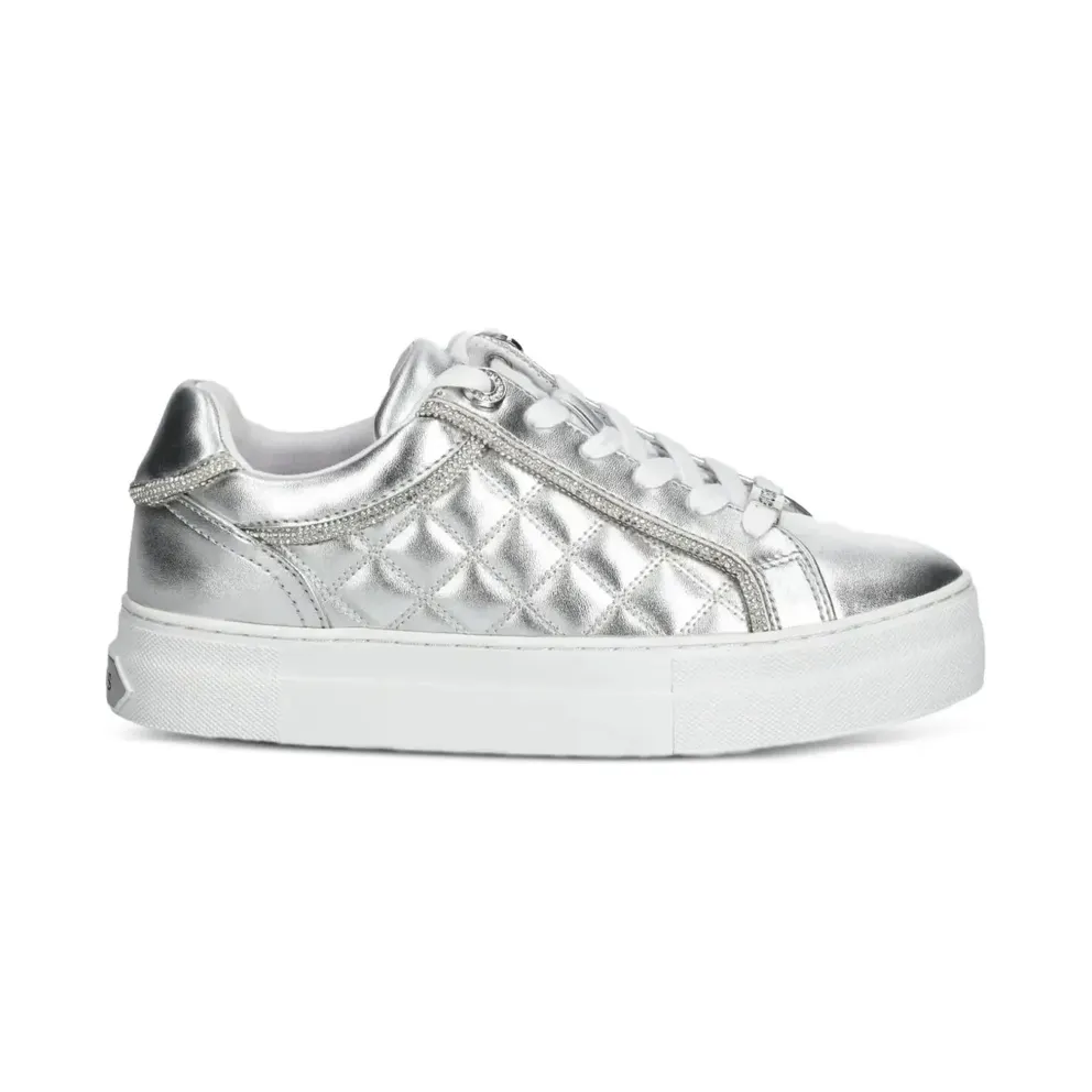 GUESS USA Gesteppte im Metallic-Look – Silver (FLPGRAELE12)