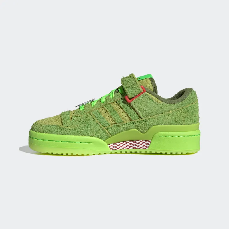 adidas Forum Low The Grinch Solar Slime / Solar Green / Red (ID4315)