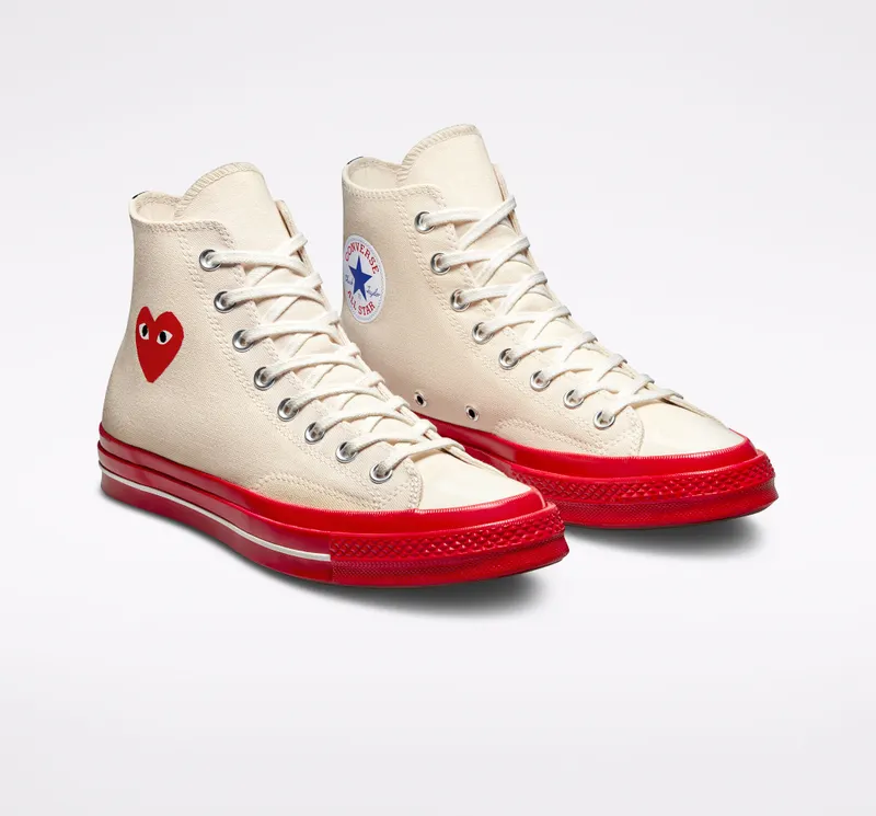 Converse Converse x Comme des Garçons PLAY Chuck 70 Pristine/Red/egret